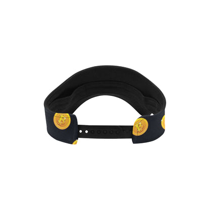 Bitcoin Pattern Print Design DO04 Unisex Sun Visor