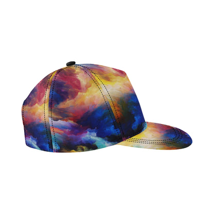 Vortex Twist Swirl Water Color Design Snapback Cap