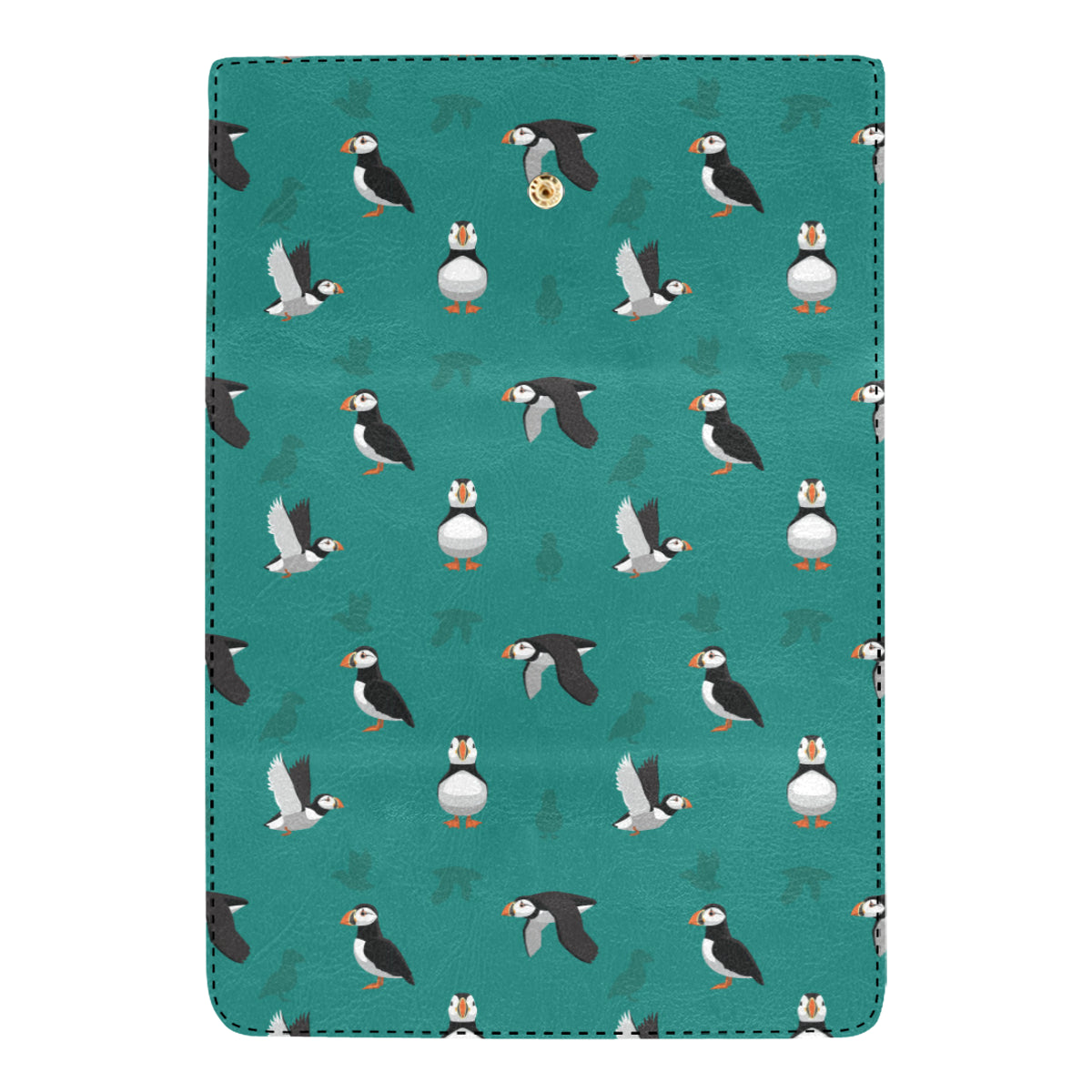 Puffin Pattern Print Design A02 Women's Trifold Wallet