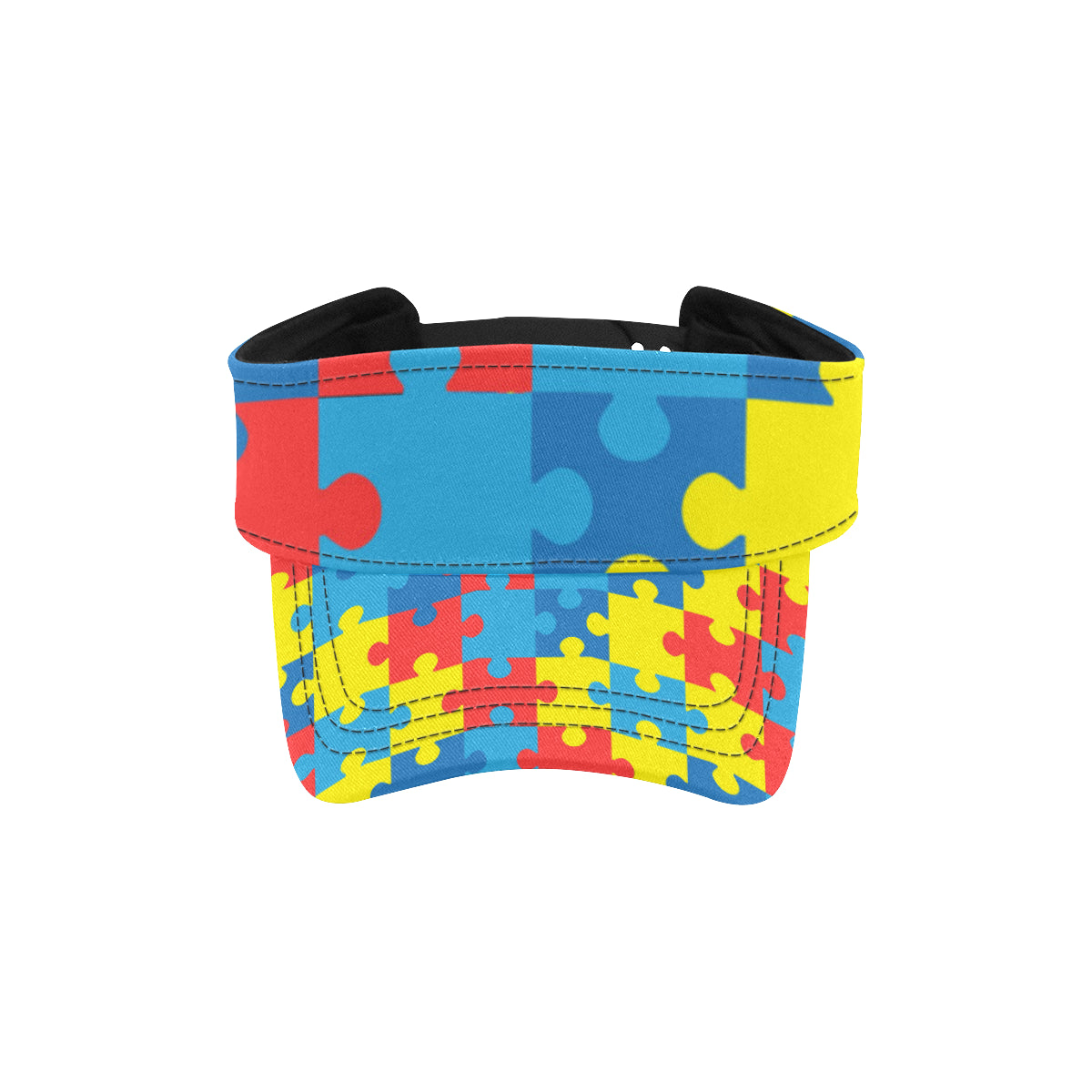 Autism Awareness Puzzles Design Print Unisex Sun Visor
