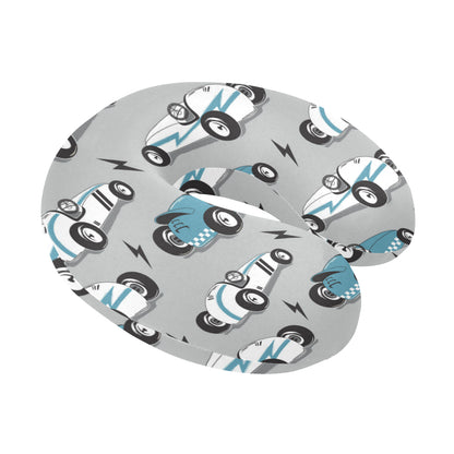 Racing Vintage Pattern Print Design A02 U-Shaped Travel Neck Pillow