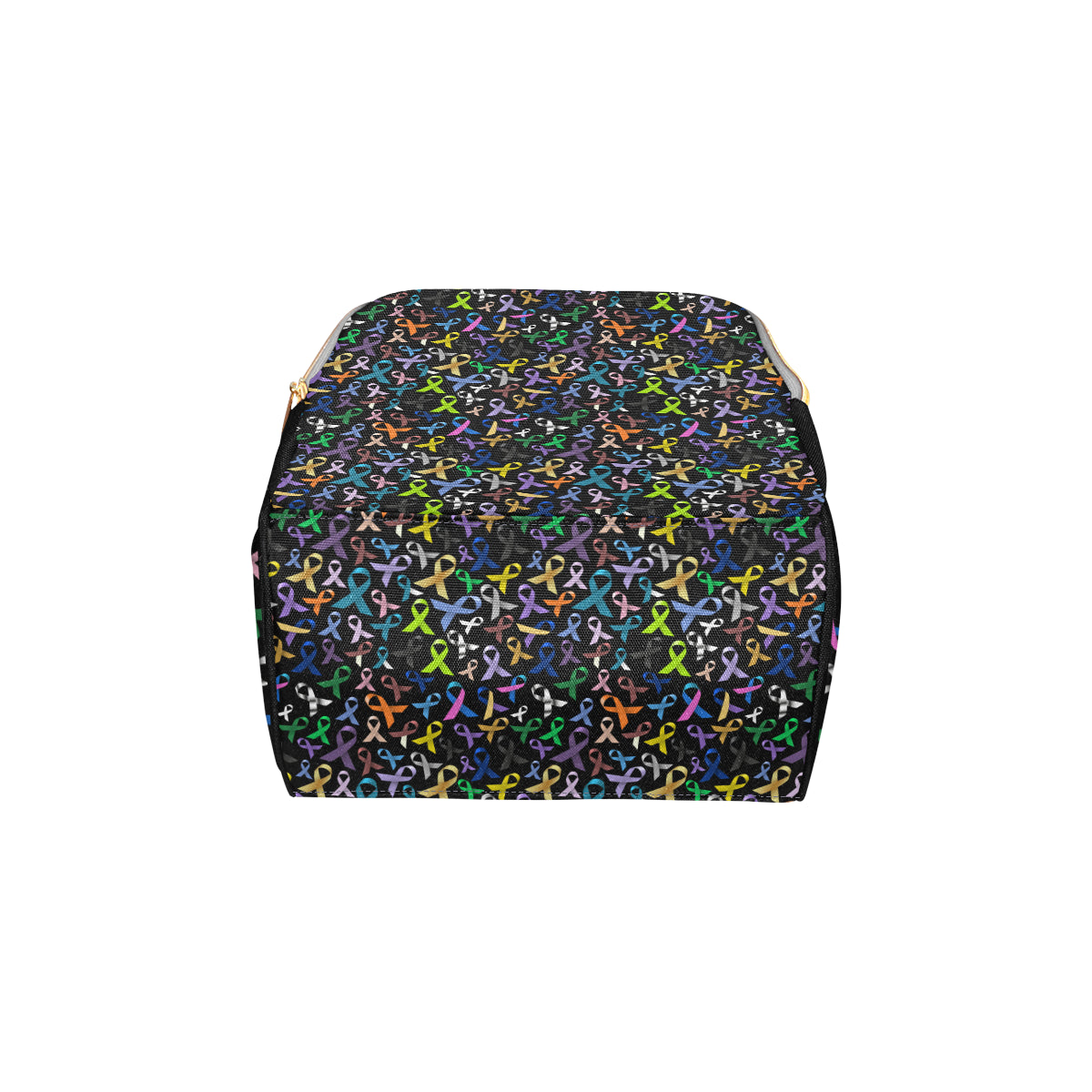 Breast Cancer Awareness Colorful Print Diaper Bag Backpack