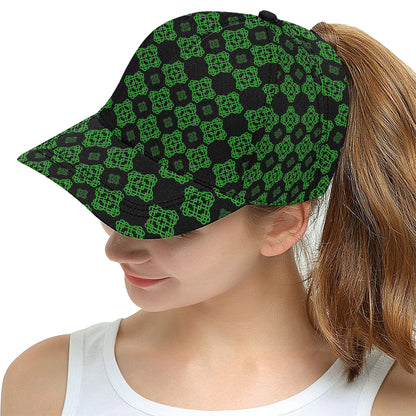 Celtic Knot Green Neon Design Snapback Cap