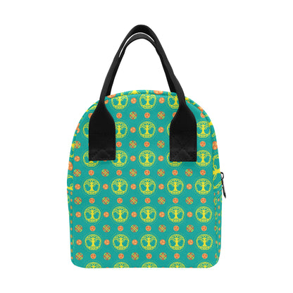 Celtic Tree of Life Print Pattern Insulated Lunch Bag