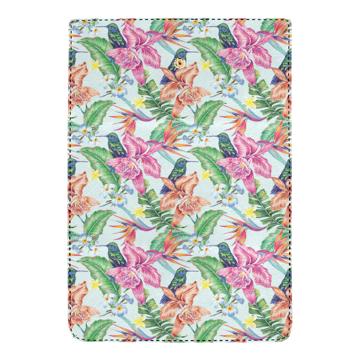 Hummingbird Tropical Pattern Print Design 05 Women's Trifold Wallet