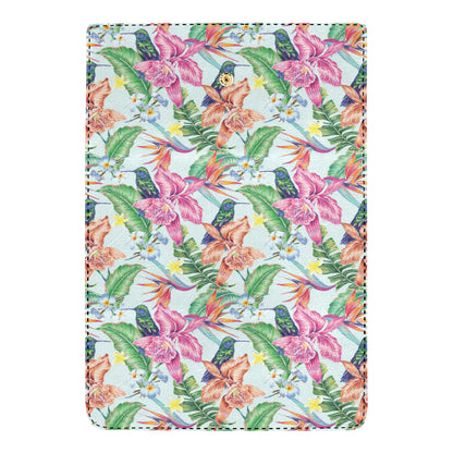 Hummingbird Tropical Pattern Print Design 05 Women's Trifold Wallet