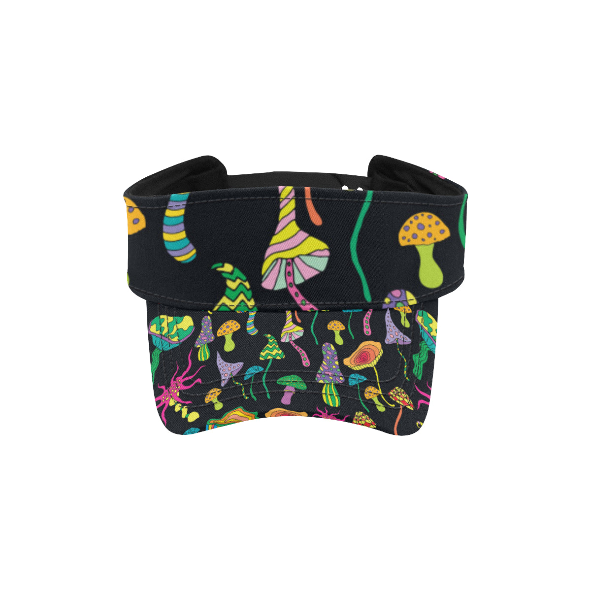 Psychedelic Mushroom Pattern Print Design A02 Unisex Sun Visor