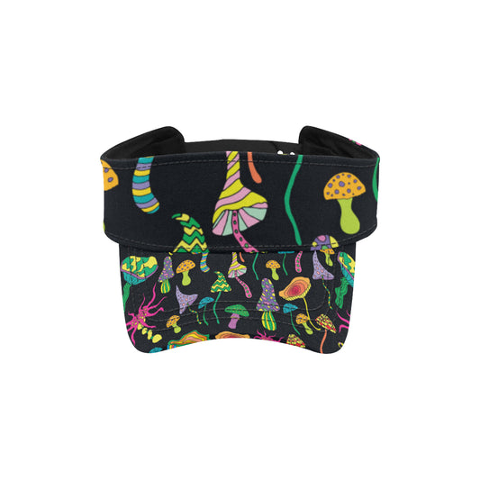 Psychedelic Mushroom Pattern Print Design A02 Unisex Sun Visor