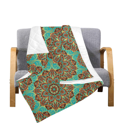 Medallion Pattern Print Design 02 Premium Quilt