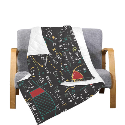 Math Pattern Print Design 04 Premium Quilt