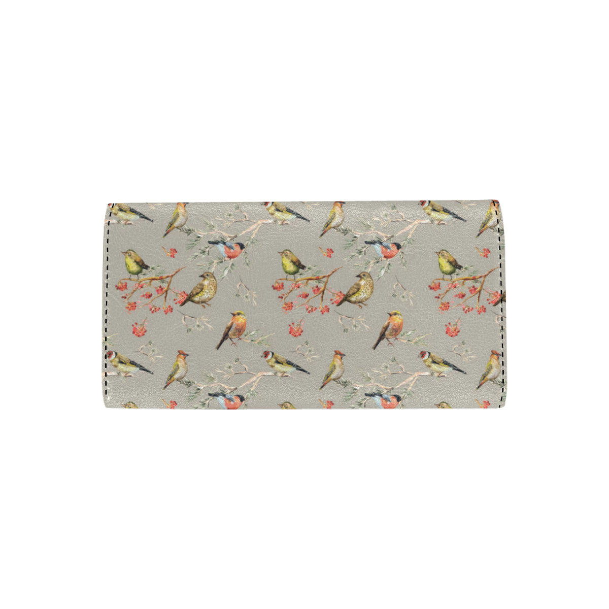Birds Pattern Print Design 03 Women's Trifold Wallet
