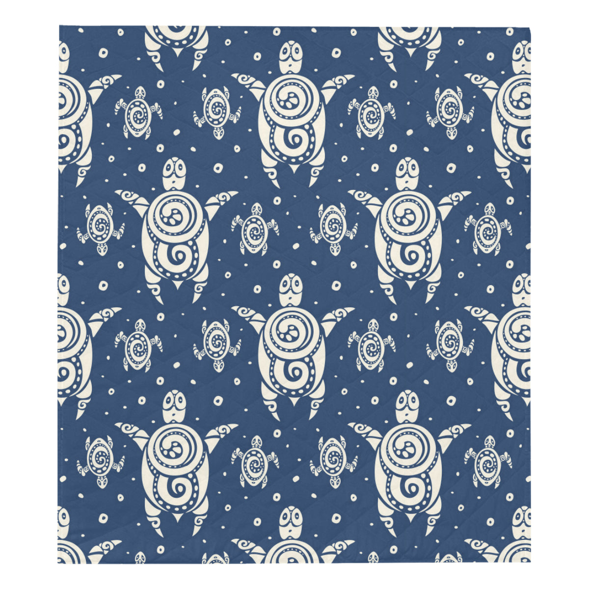 Sea Turtle Tribal Premium Quilt
