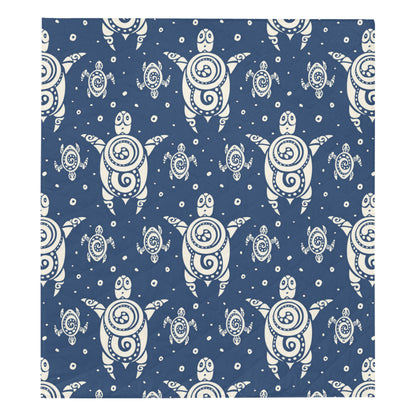 Sea Turtle Tribal Premium Quilt