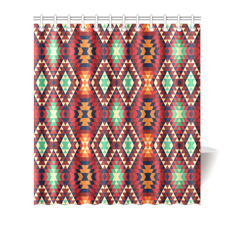 Native Pattern Print Design A07 Shower Curtain