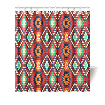 Native Pattern Print Design A07 Shower Curtain