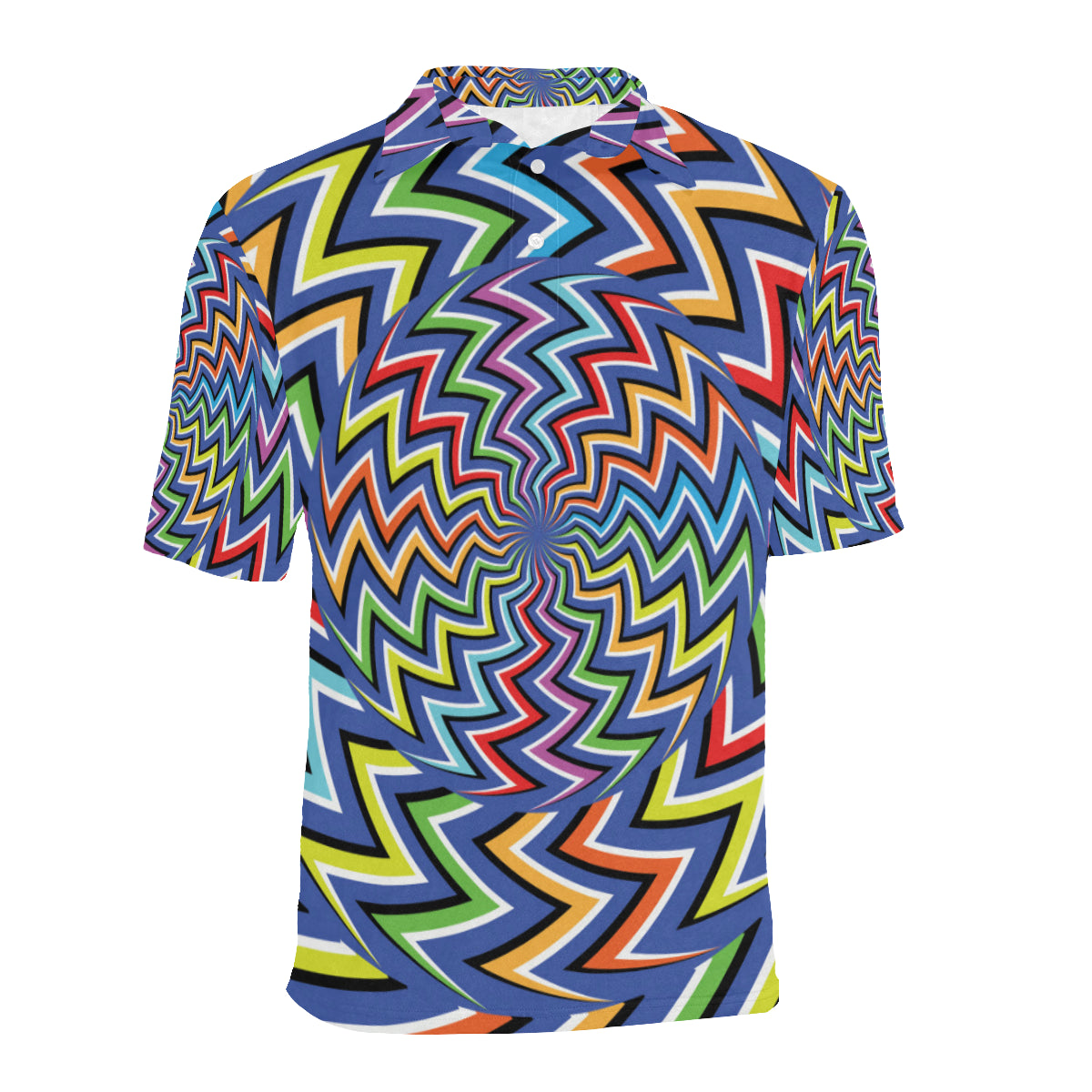 Optical illusion Pattern Print Design A02 Men Polo Shirt