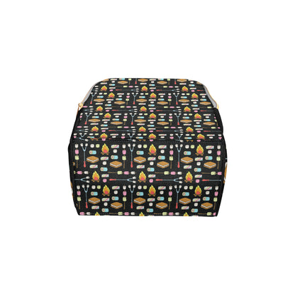 Camping Campfire Marshmallows Diaper Bag Backpack