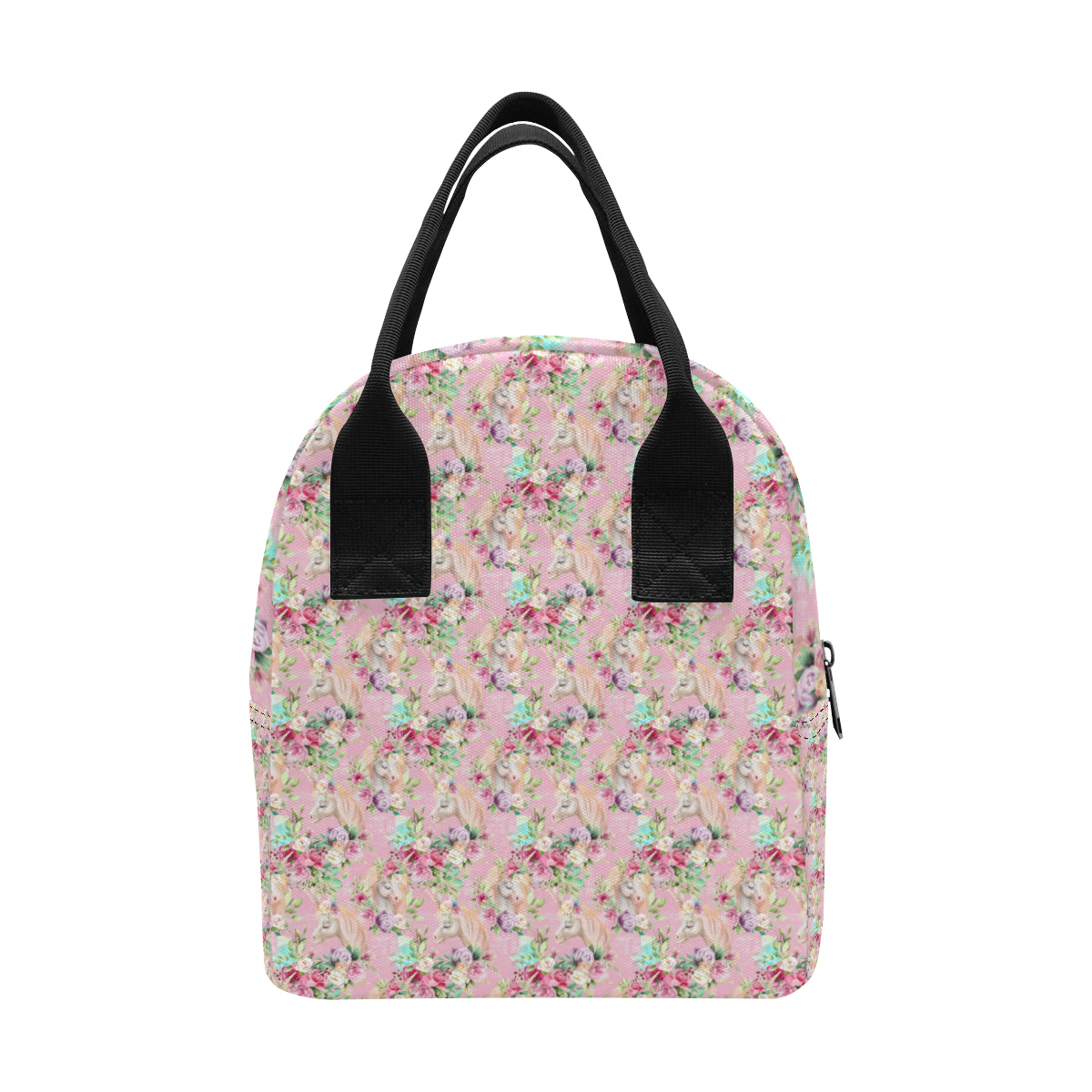Unicorn Princess with Rose Insulated Lunch Bag