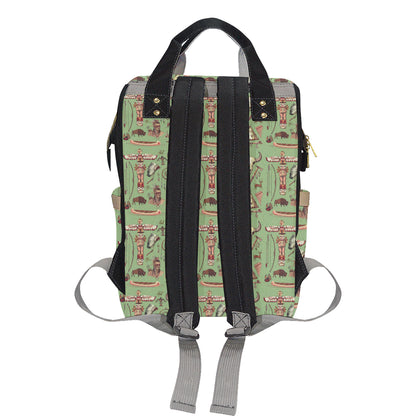 Native Indian Themed Design Print Diaper Bag Backpack