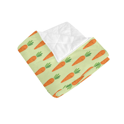 Carrot Pattern Print Design 02 Premium Quilt