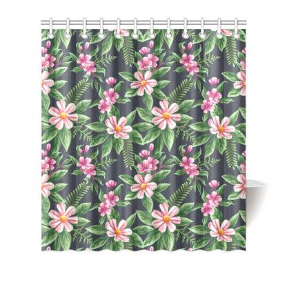 Summer Floral Pattern Print Design SF010 Shower Curtain