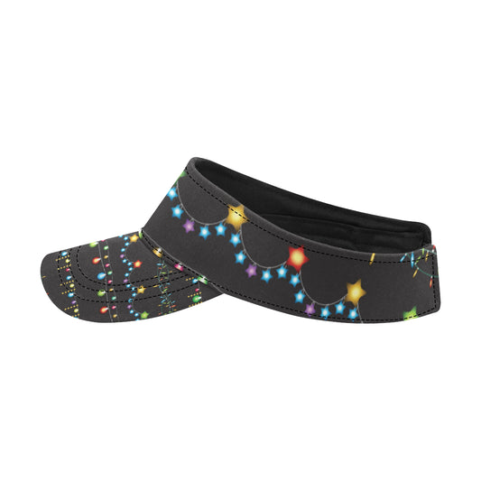 Christmas Light Pattern Print Design 01 Unisex Sun Visor