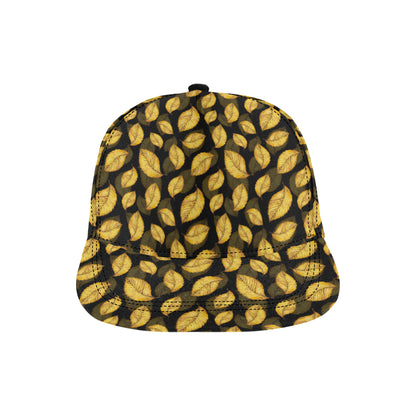 Elm Leave Summer Print Pattern Snapback Cap