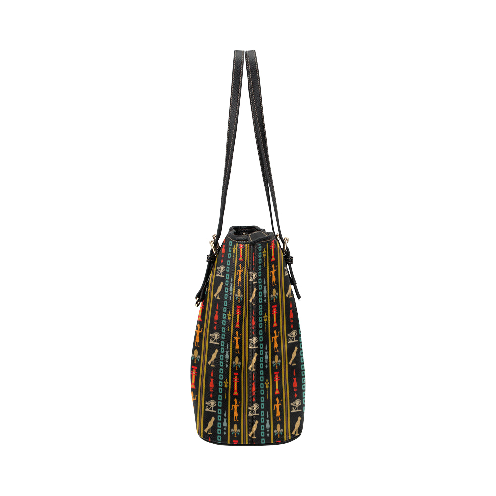 Eye of Horus Egypt Style Pattern Leather Tote Bag