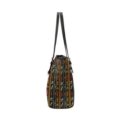 Eye of Horus Egypt Style Pattern Leather Tote Bag