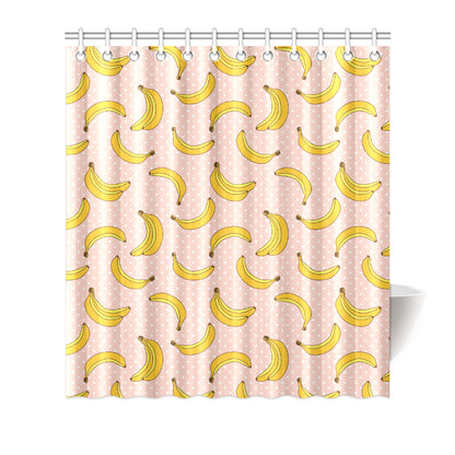 Banana Pattern Print Design BA06 Shower Curtain