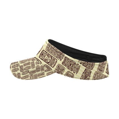 Tiki Brown Mask Print Unisex Sun Visor