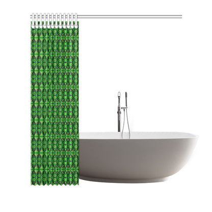Celtic Green Neon Design Shower Curtain