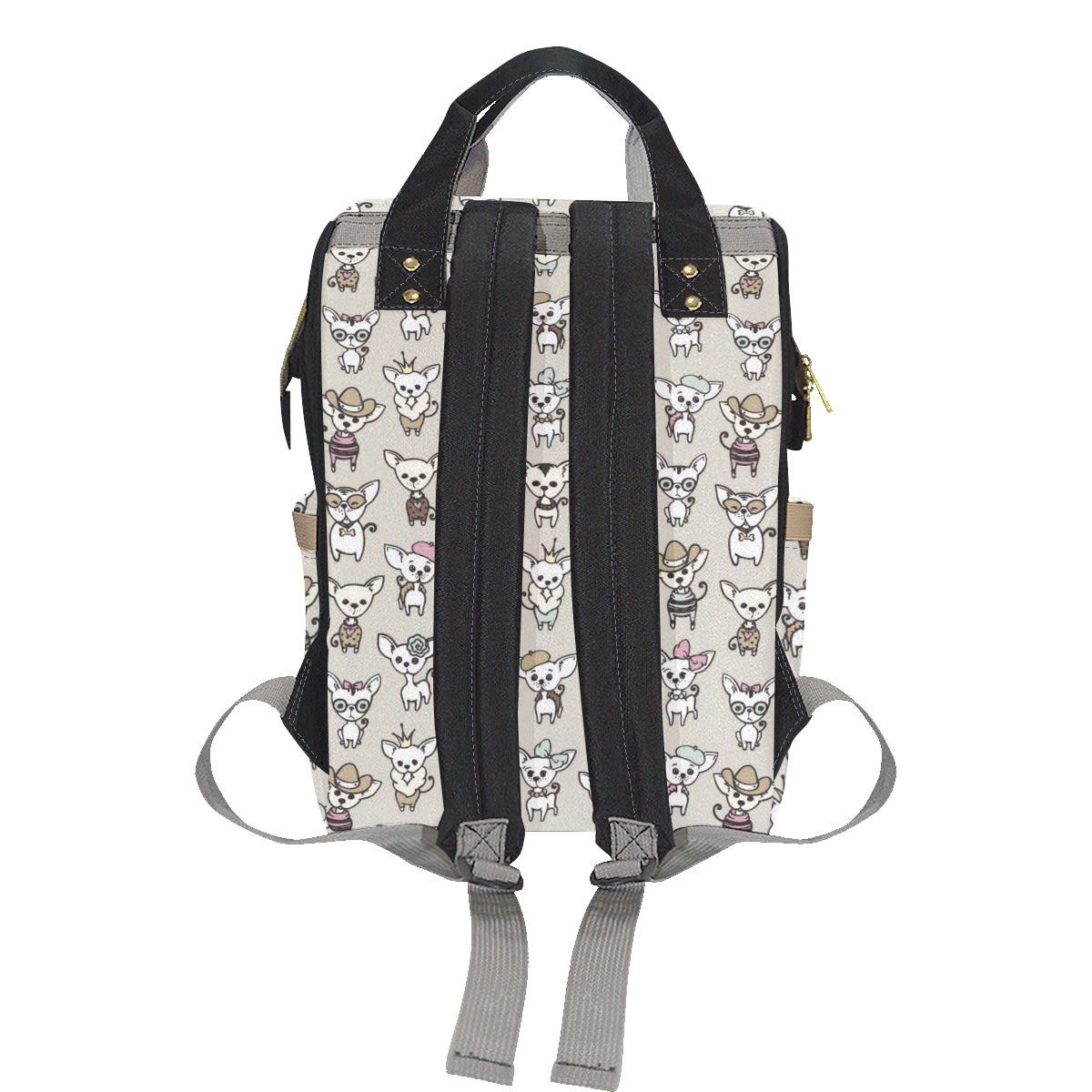 Chihuahua Pattern Print Design 02 Diaper Bag Backpack