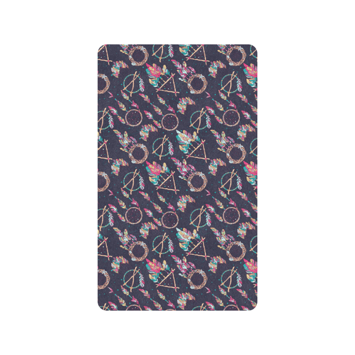 Boho Dream Catcher Colorful Rubber Doormat