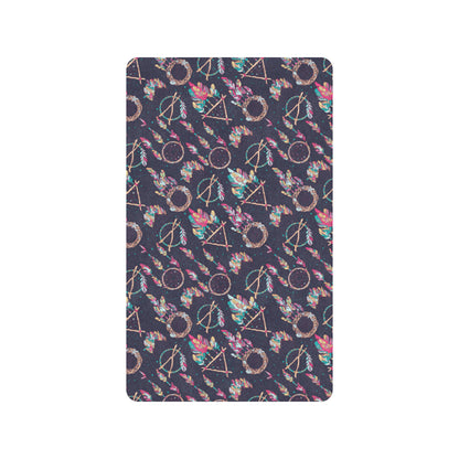 Boho Dream Catcher Colorful Rubber Doormat
