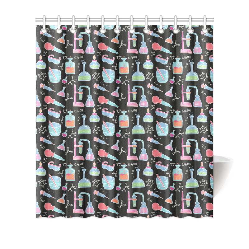 Chemical Pattern Print Design 06 Shower Curtain