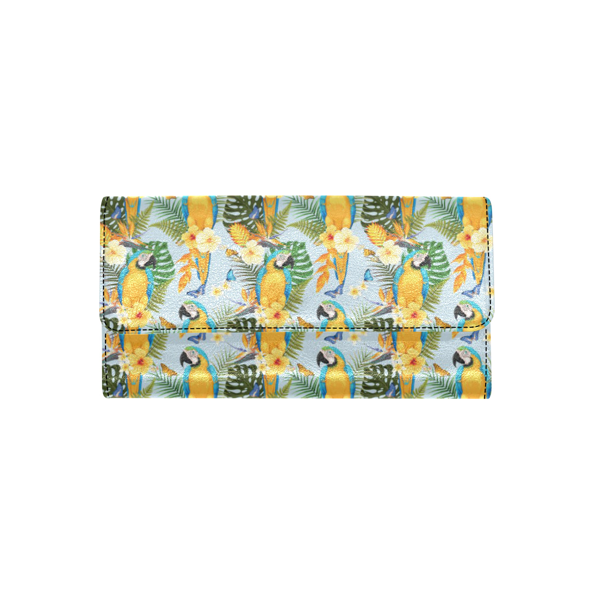 Parrot Pattern Print Design A04 Women's Trifold Wallet