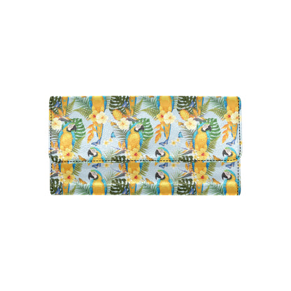 Parrot Pattern Print Design A04 Women's Trifold Wallet