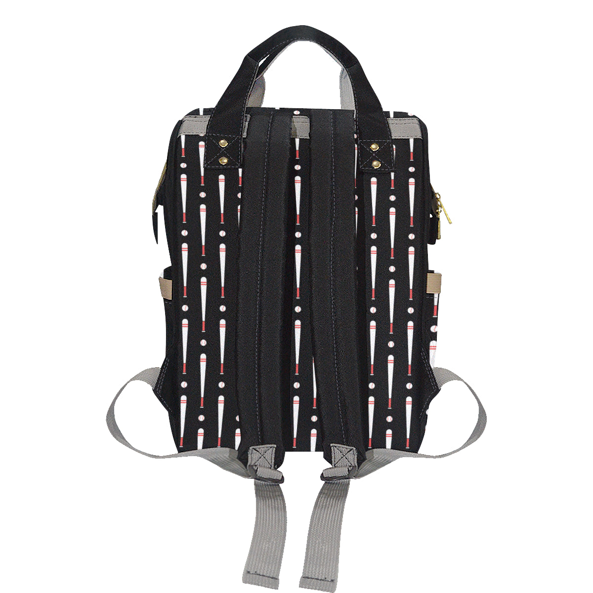 Baseball Pattern Print Design 03 Diaper Bag Backpack