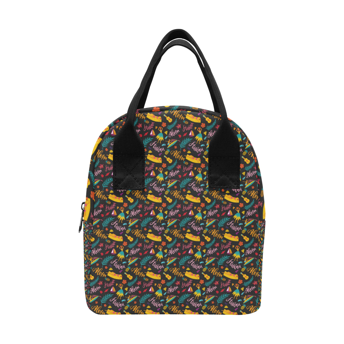 Aloha Hawaii Summer Design Themed Print Insulated Lunch Bag