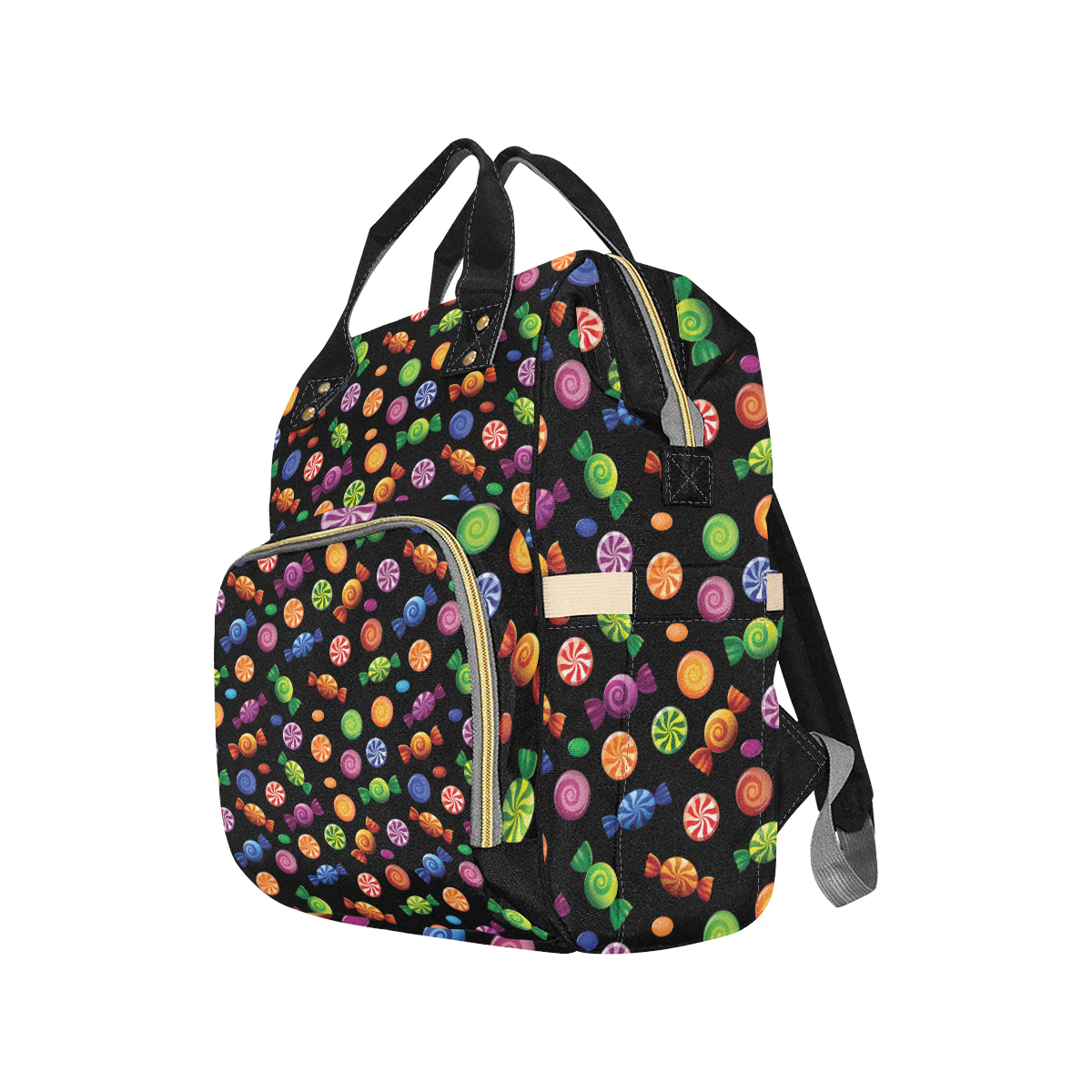 Candy Pattern Print Design 01 Diaper Bag Backpack