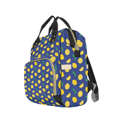 Citrus  Pattern Print Design 02 Diaper Bag Backpack