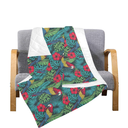 Parrot Pattern Print Design A05 Premium Quilt