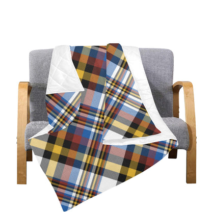 Madras Pattern Print Design 01 Premium Quilt