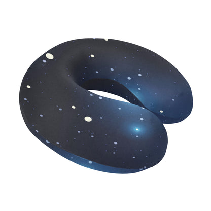 Night sky Pattern Print Design A02 U-Shaped Travel Neck Pillow