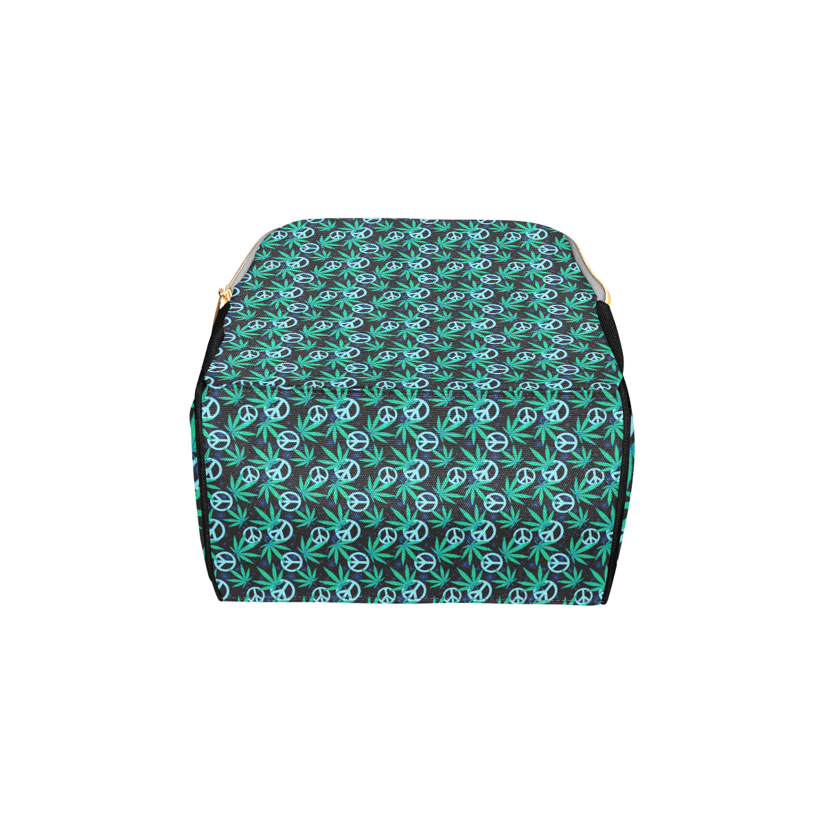 Peace Sign Themed Design Print Diaper Bag Backpack