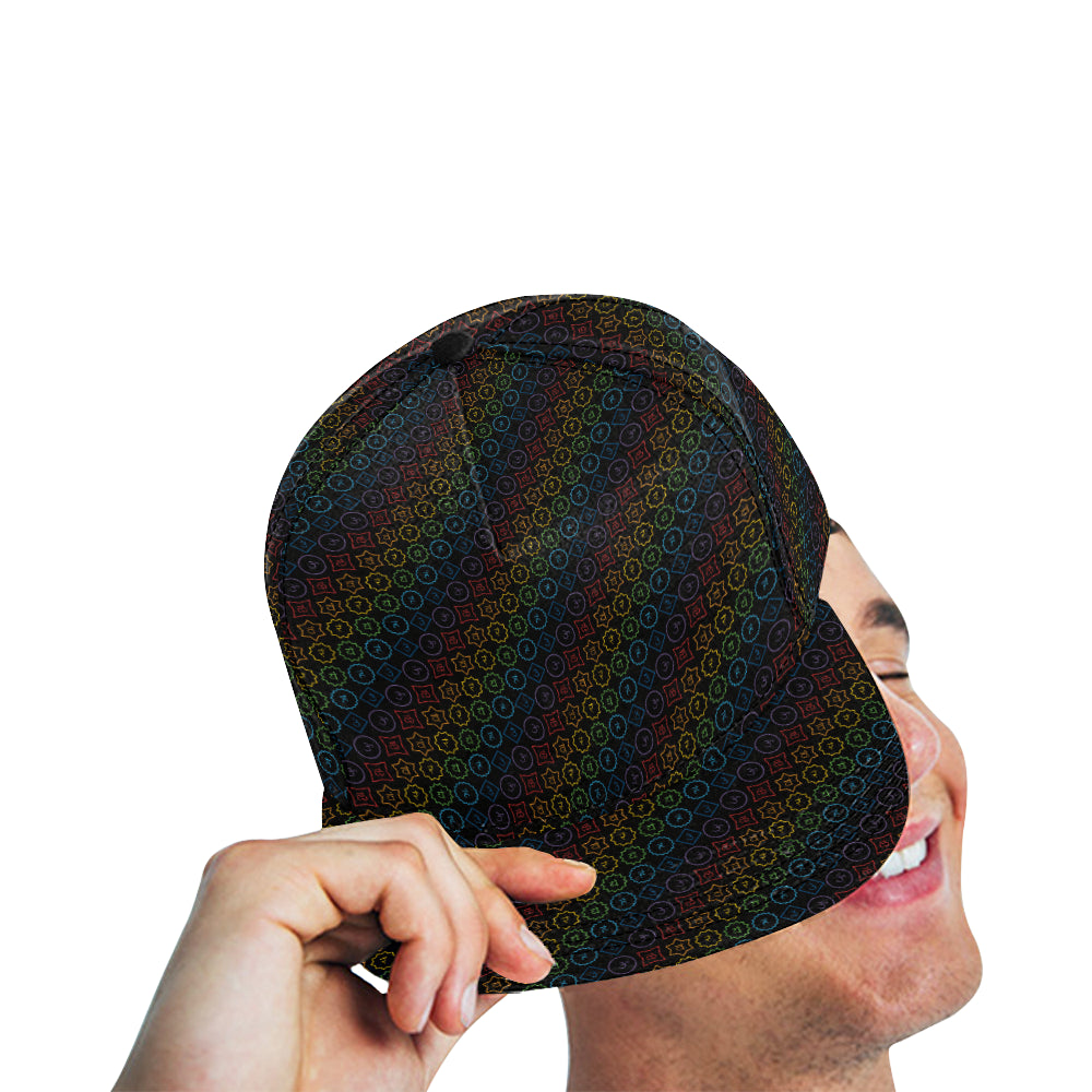 Chakra Colorful Symbol Pattern Snapback Cap