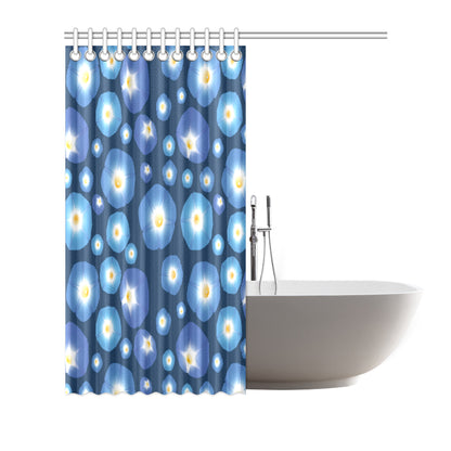 Morning Glory Pattern Print Design 02 Shower Curtain