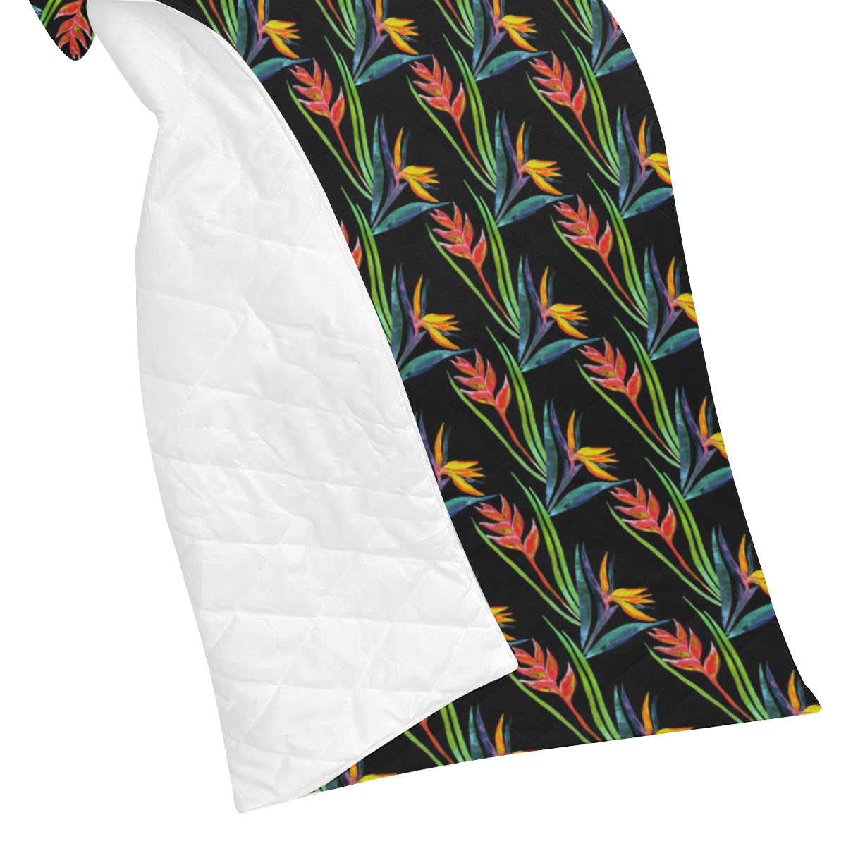 Heliconia Pattern Print Design HL04 Premium Quilt