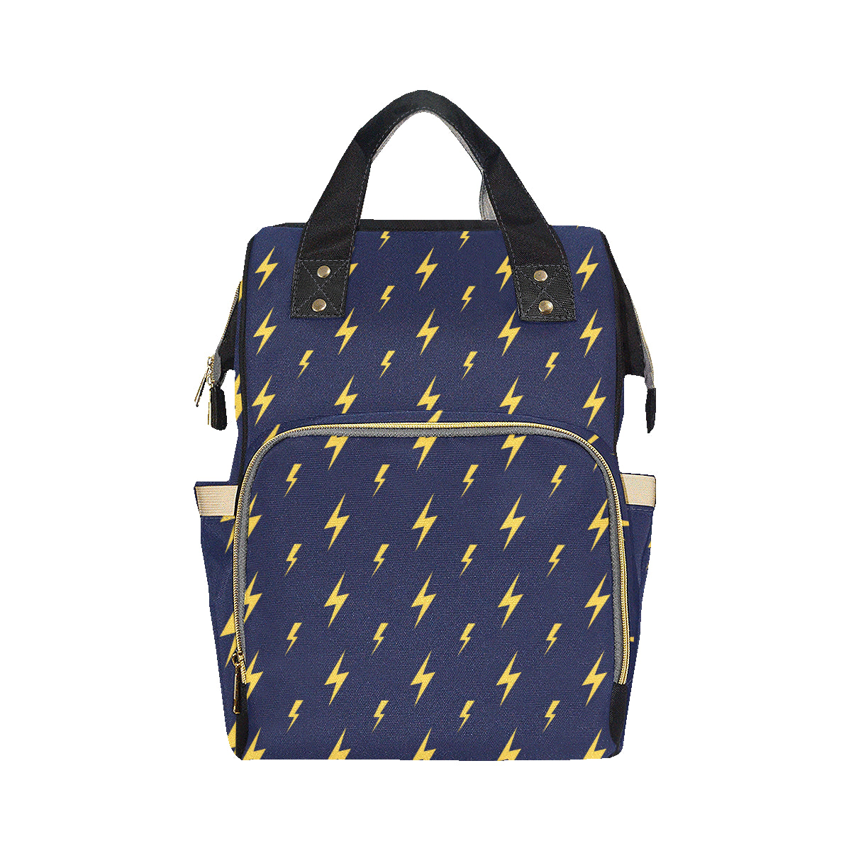 Lightning Thunder Pattern Print Design 03 Diaper Bag Backpack